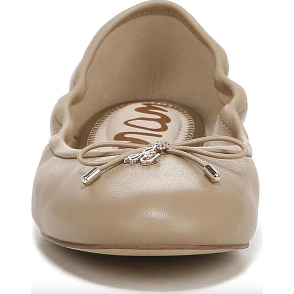 EUC Sam Edelman Felicia Round Toe Slip‎ On Leather Tan Ballet Flats - Picture 5 of 16